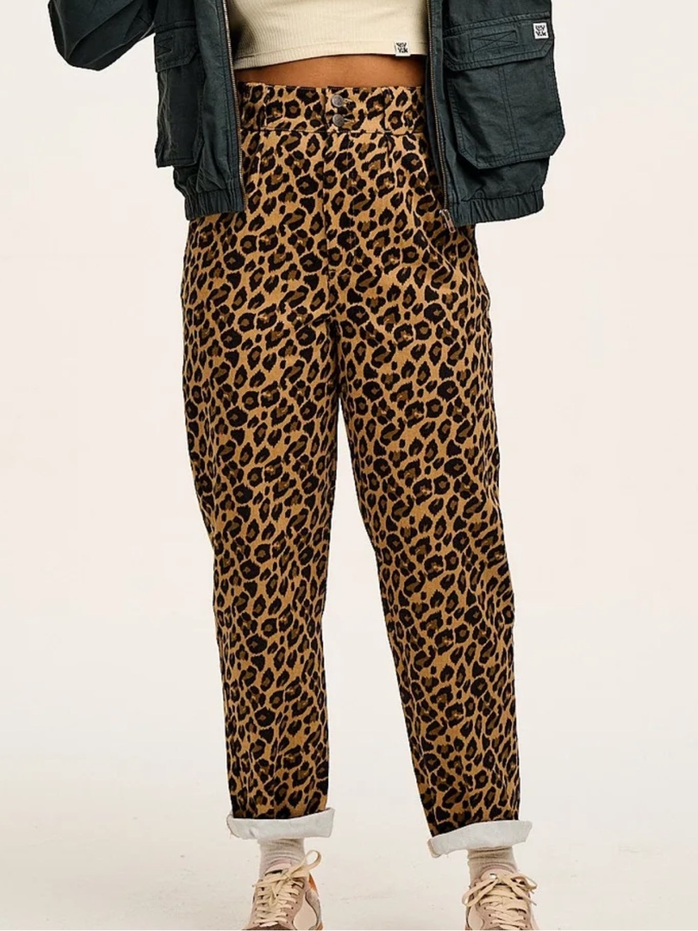 Lucy & Yak Addison Leopard Print Jeans Size 28
